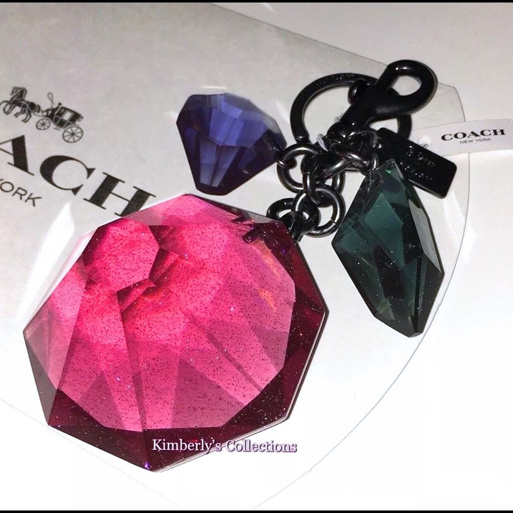 💎 Coach Disney Gem Keychain Bag Charm NWT - Picture 7 of 8